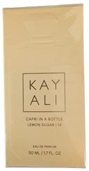Kayali Capri in a Bottle Lemon Sugar 14 vanilla-base adds warmth for all-day wear.