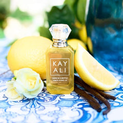 Kayali Capri Lemon Sugar packaging box, premium unboxing experience for gifting.