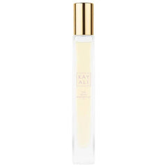KAYALI Yum Boujee Marshmallow 81 travel spray bottle for on-the-go luxury fragrance.