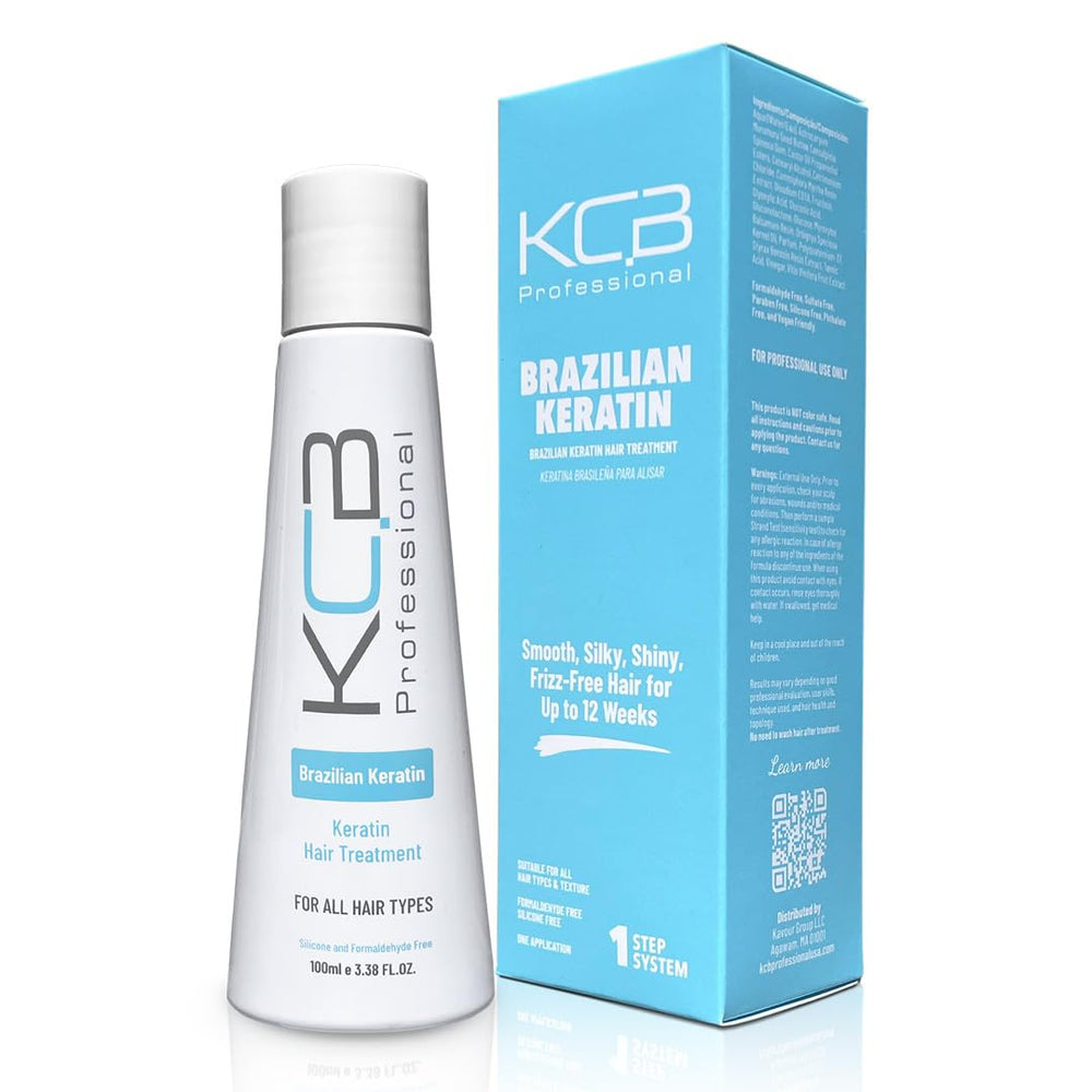 KCB PROFESSIONAL Brazilian Keratin kit packaging for easy at-home use.