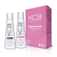 KCB Professional Smooth System bottle and applicator for easy at-home smoothing and frizz control
