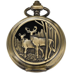 Kchss obsidian mirror concealed in a pocket-watch shell for discreet observation.