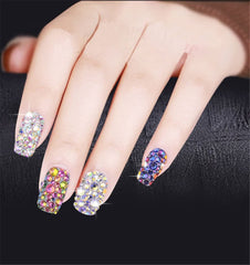 Kdkyy Ink-Blue SS20 rhinestones arranged for nail art scene and DIY decorations