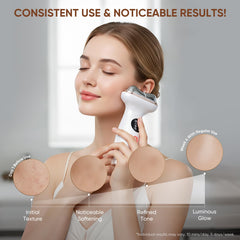 Kdune sonic vibration feature used during treatment for a firming sensation
