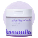 Keenoniks Moisture Recovery Toner Pad azulene chamomile closeup soothing sensitive skin
