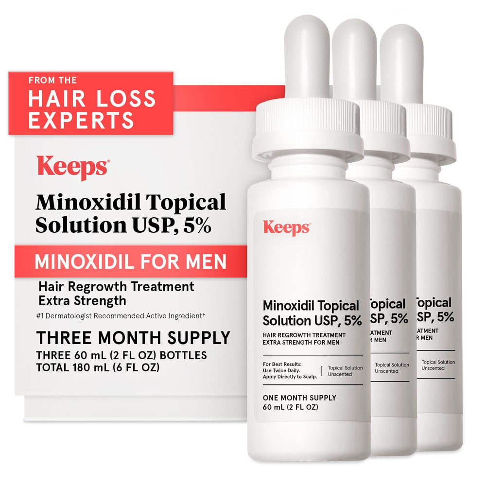 Keeps 5% minoxidil bottle pour for precise crown-area application.