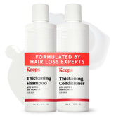 Keeps thickening shampoo bottle front with biotin blend for fuller-looking hair.
