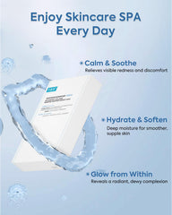 Kefumei Komfymed sheet mask closeup shows breathable contour-fitting fabric