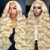 KEGOO 613 28in lace front wig front view with natural look and parting capability