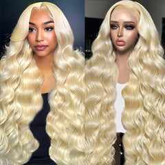 KEGOO 613 28in lace front wig front view with natural look and parting capability