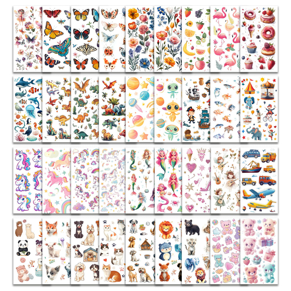 Keikihipa Tattoos display 350+ designs for kids' parties and imaginative play.