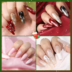 Kelhomecl elk design decals evoke winter charm for DIY nails.
