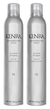 Kenra Artformation Spray 18 two-bottle pack for extended styling sessions.