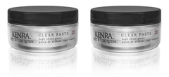 Kenra Clear Paste 20 two-ounce containers show portable packaging for on-the-go styling.