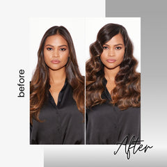 Close-up of spray mist from Kenra Platinum Finishing Spray for fast-drying styling.