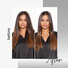 Kenra Platinum Silkening Gloss finish delivers radiant sheen.