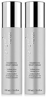 Kenra Platinum Silkening Heat Crème bottle pour smooths hair while protecting against heat