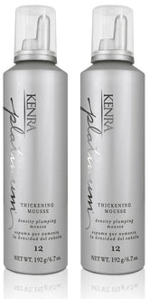 Kenra Platinum Thickening Mousse duo bottles for voluminous styling