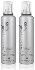 Kenra Platinum Thickening Mousse duo bottles for voluminous styling