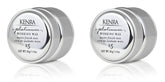 Kenra Platinum Working Wax 15 jar front view for compact two-pack styling on the go.