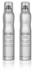 Kenra Shine Spray two-pack bottles delivering weightless shine for any style