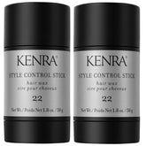 Kenra Style Control Stick 22 image shows application with a clean, long-lasting hold for sleek styles.