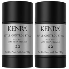 Kenra Style Control Stick 22 image shows application with a clean, long-lasting hold for sleek styles.