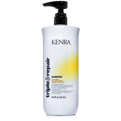 Kenra Triple Repair conditioner bottle emphasizes split-end sealing for smoother ends.