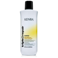 Kenra Triple Repair conditioner tube demonstrates cuticle sealing for smoother strands.