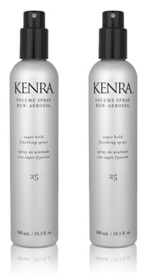 Kenra Volume Spray 25 bottle front view with strong hold and high shine for day-long styles.