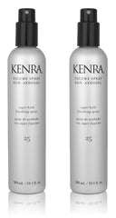 Kenra Volume Spray 25 bottle front view with strong hold and high shine for day-long styles.