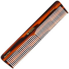 Kent 16T tortoise comb with fine teeth for precise styling and detangling.