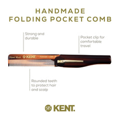 Kent 20T hand-polished saw-cut teeth for gentle detangling