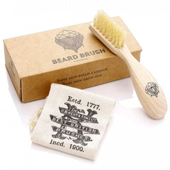 Kent BRD2 white boar bristle brush close-up for distributing natural oils.