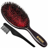 Kent CSML 9-inch oval cushion brush with black handle close-up.