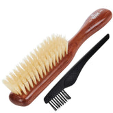 Kent DA4S Finest womens danta wood bristle brush front boosts shine and scalp stimulation.