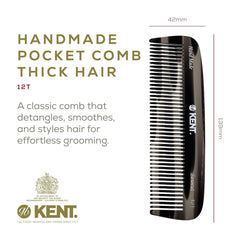 Kent hand-polished teeth glide gently through curls.
