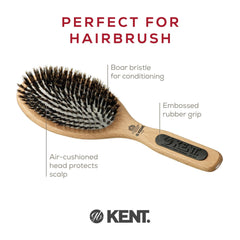 Kent PF07 cushion brush enables detangling on all hair lengths without snagging.