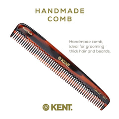 Kent R9T saw-cut teeth provide smooth scalp contact during detangling.