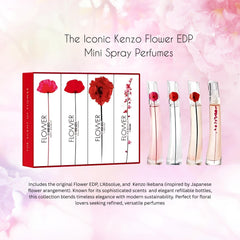 Kenzo Flower mini set Flower EDP bottle, portable fragrance for daily use.