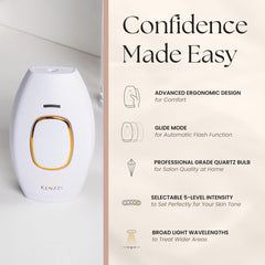 KENZZI IPL Handset underarms use for smooth skin with regular sessions