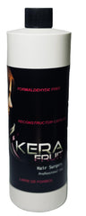 KERA FRUIT close-up highlights intense shine on hair.