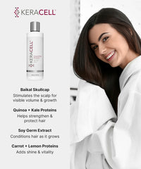 Keracell Invigorating Shampoo tea tree oil drops for cooling freshness