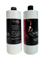 KERA FRUIT smoothing effect on sleek, straight hair.