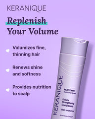 Keranique Keratin Amino Complex label close-up emphasizing strength