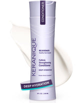 Keranique Keratin Conditioner bottle showing hydrating formula for thinning hair