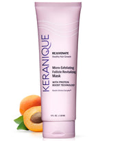 Keranique Micro Exfoliating Mask scalp scrub in action refreshes and clarifies the scalp for better absorption