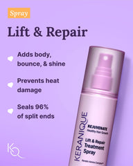 Keranique texturizing spray bottle aids blow-drying and finishing styles