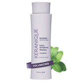 Keranique volumizing shampoo bottle front for fuller-looking hair