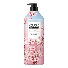 Kerasys Cherry Blossom Perfumed Shampoo bottle with long-lasting fragrance